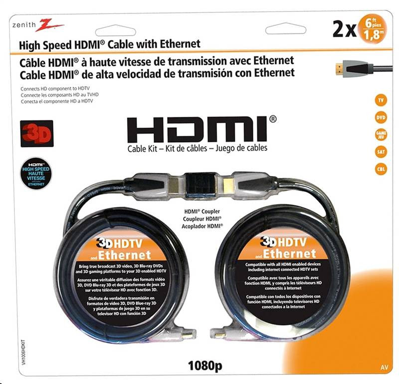 V Hdmi Cbl 2 6ft Hs Kit W-ext