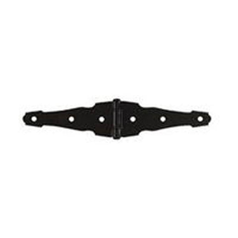 Hinge Strap Ornmtl Stl 4in Blk