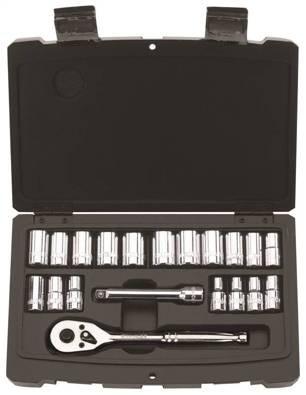 Socket Set 20pc 1-4dr Sae-met