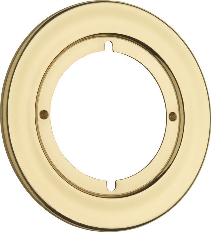 3-3-8 Round Rosette Brt Brass