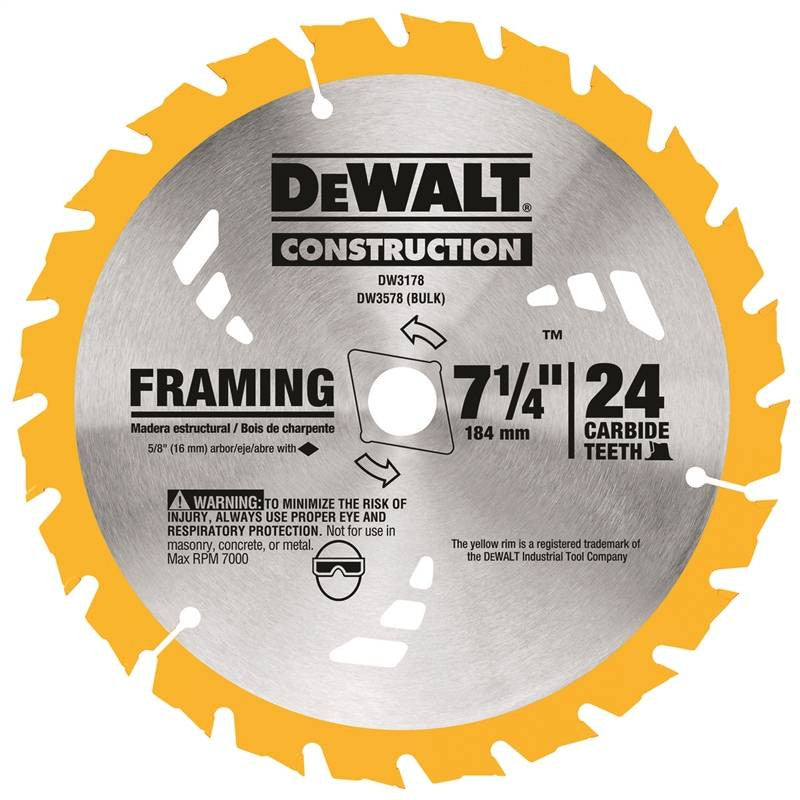 Circ Saw Blade 7-1-4 24t Frame