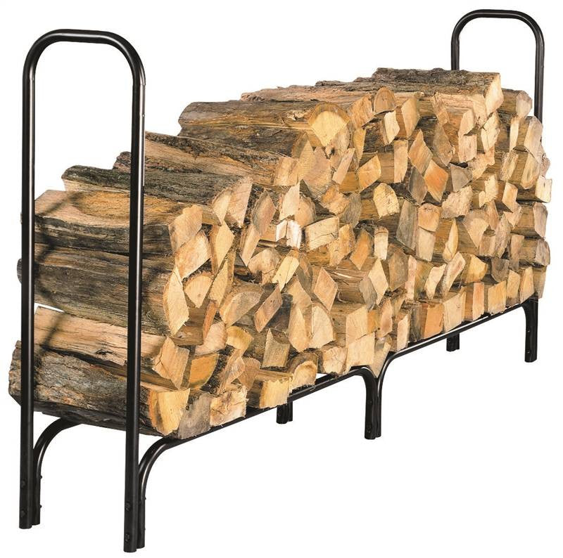 Rack Log Holder 87x13x45in Blk