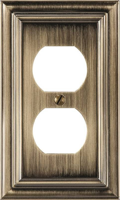 Wallplate 1g Recpt Mtl Brshbrs