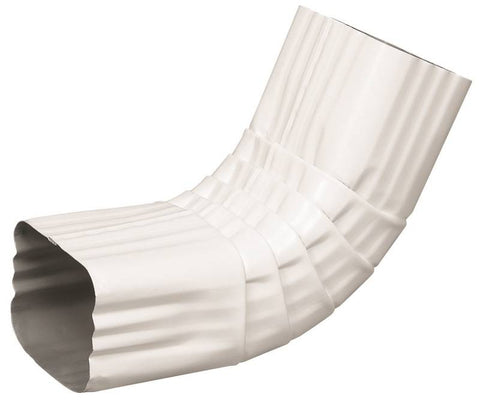 Elbow A Front 2x3in White Alum