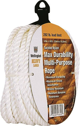 Rope Nylon Twist 3-8x50 Ft