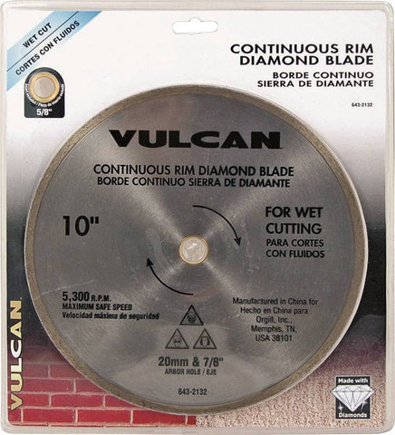 Diamond Blade Continus Rim 10"