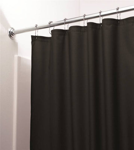 Shower Curtain-liner Blk Poly