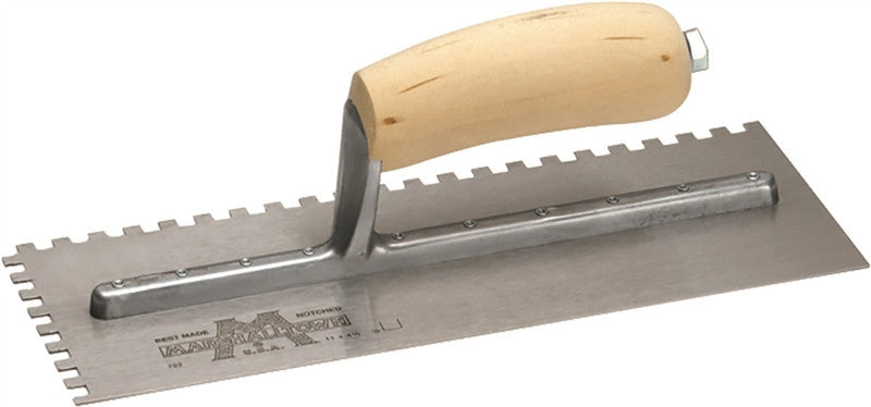 Trowel Sqnotch 3-16x1-8x3-16in