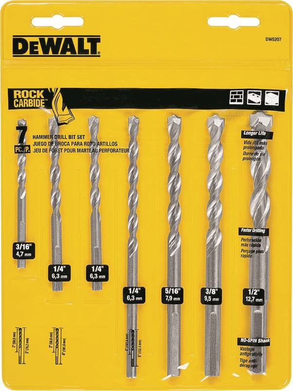 7pc Prem Perc Drill Bit Set