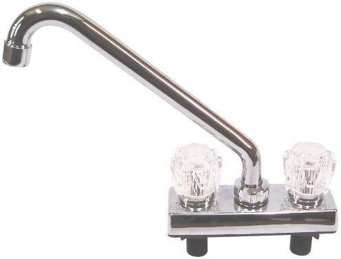 Faucet Deck Clr Knb Spout 8in