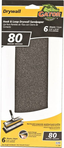 Sandpaper Drywall 4.5x10.25 80