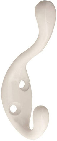 Coat-hat Hook 3in Zinc White