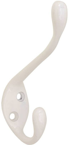 Coat-hat Hook 3in Zinc White