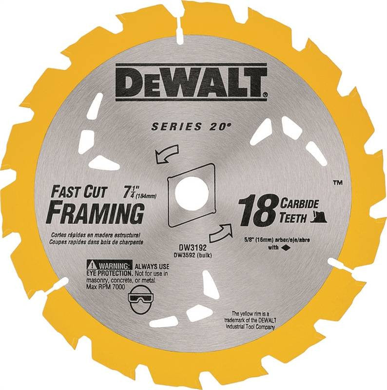 Circ Saw Blade 7-1-4 18t Carb