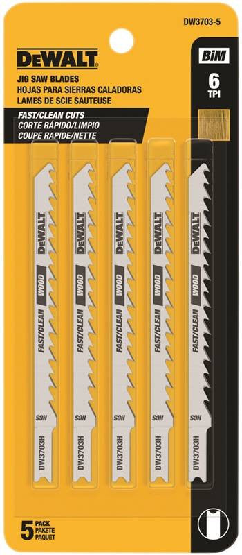 4in 6tpi Jigsaw Blade 5pk