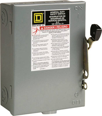Switch Safety Indoor 2p 3w 30a