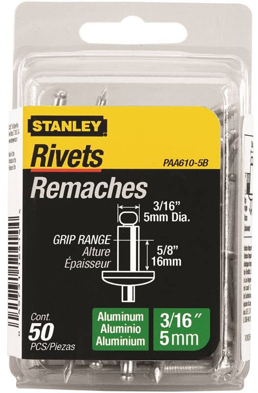 Rivet 3-16x5-8in Aluminum 50pk