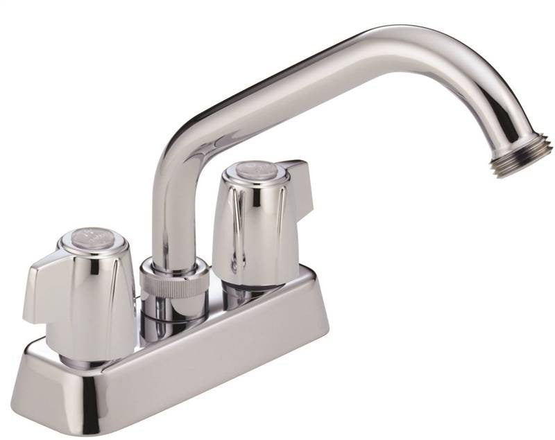 Laundry Faucet 2-hndl Chrome