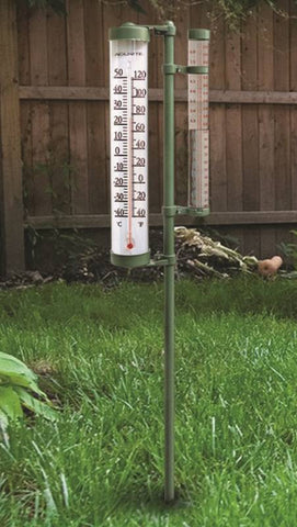 Rain Gauge-thermometer Combina