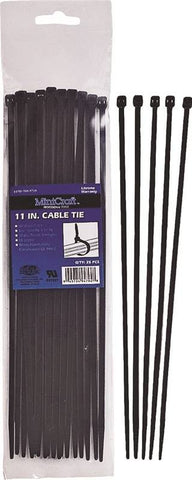 Cable Tie 8in 40lb 25pc Black