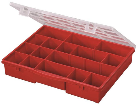 Storage Box 17 Compartment Red