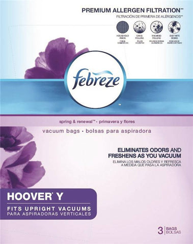 Vacuum Bag Febreze Hoover Y