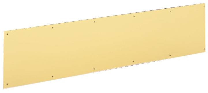 Kickplate Sb 8 X 34 Brt Brass