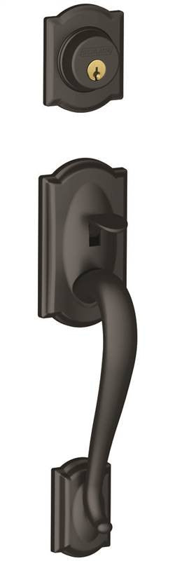 Handle Set Ext S-cyl Mt Blk