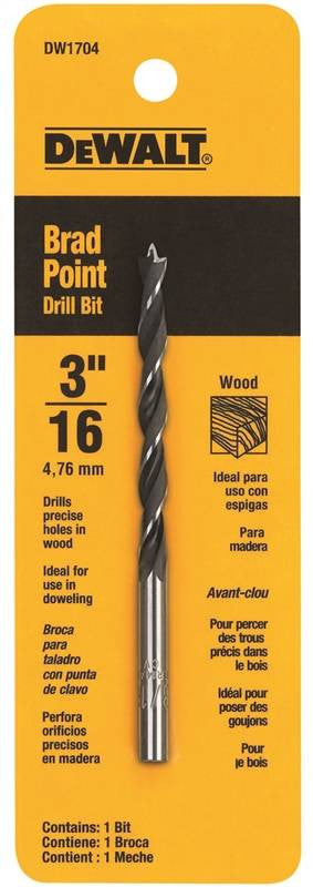 Bit Drill Brad Point 3-16 Inch