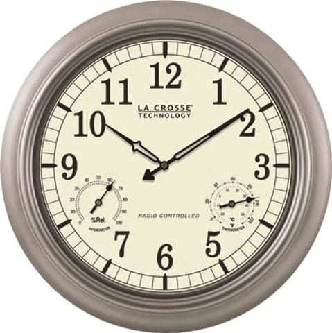 Clock Analog Quartz In-out18in