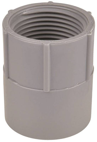 Adapter Cndt 1-1-2in F Pvc Gry