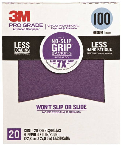 Sandpaper No Slip 100g 9x11in