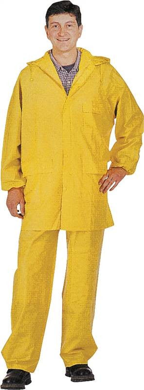 Rainsuit Pvc 2pc Yellow Medium