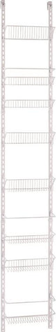 Rack 8-tier Door-wall Adj Wht