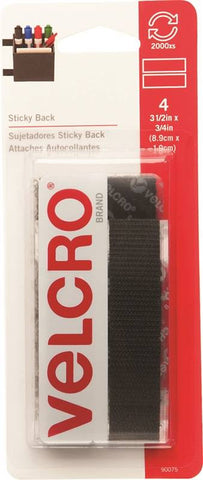 Fastener Velcro Strp 3.5in Blk