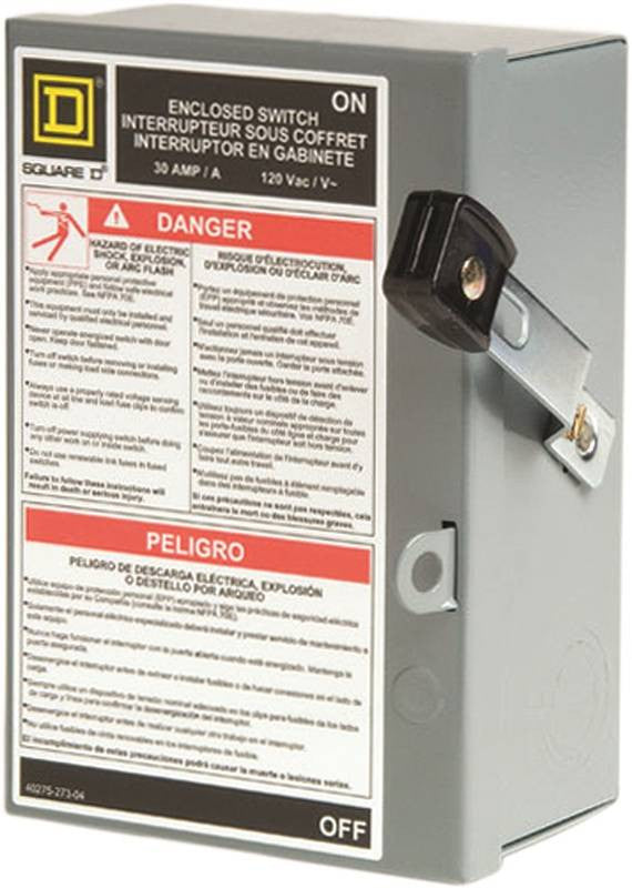 Switch Safety Indoor 1p 2w 30a