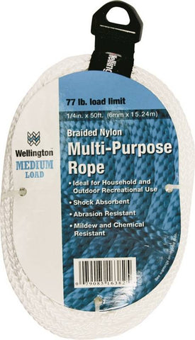Rope Nylon Braid 1-4x50 Ft