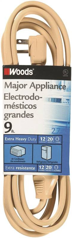 Cord Ext Ac 20a 12-3x9ft Bge