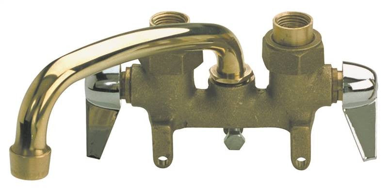 Laundry Tray Faucet 2-hndl Brs