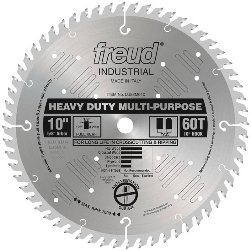 Circ Saw Blade 10in 60t