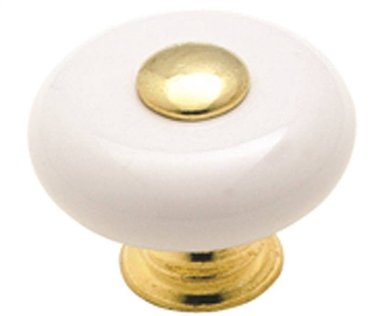 Knob Cabinet 1-1-4in White