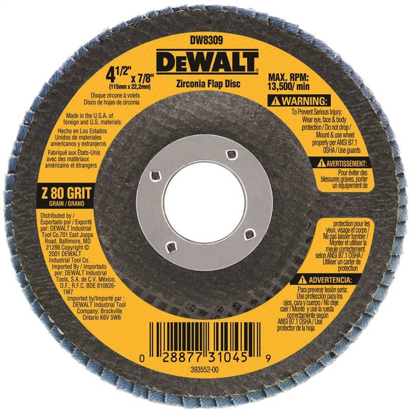 4-1-2x7-8 80grit Flap Wheel