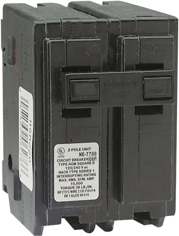 Circuit Breaker Hom 2p 1in 15a