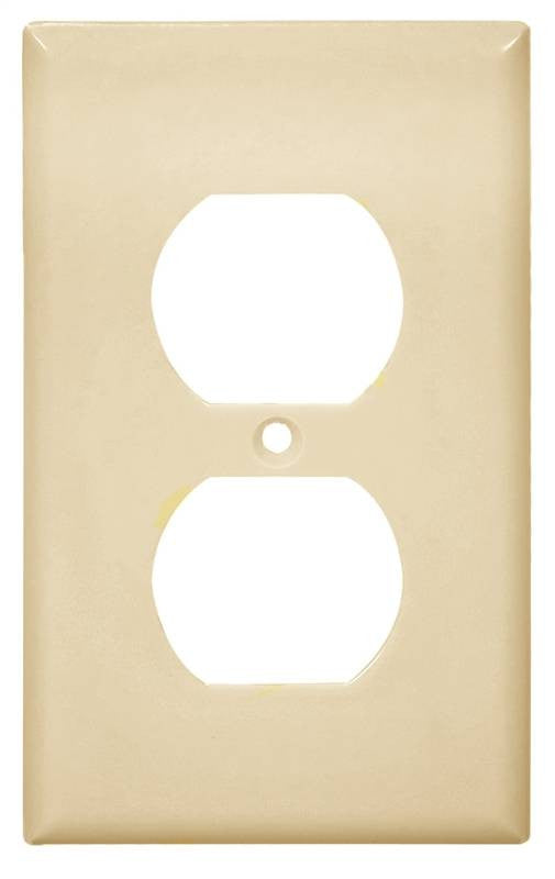 Wall Plate 1gang Dplx Recpt Iv