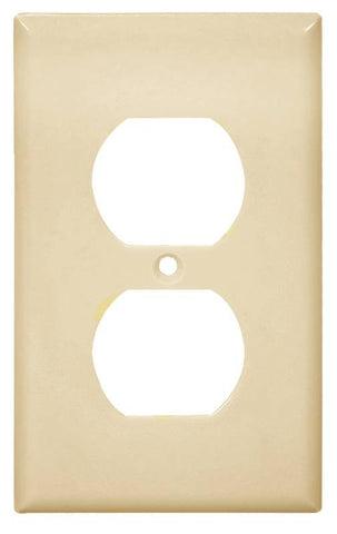 Wall Plate 1gang Dplx Recpt Iv