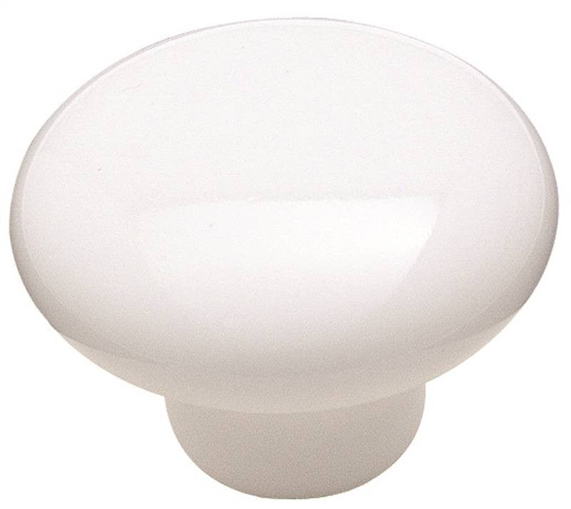 Knob Cabinet 1-1-2in Crmc Wht