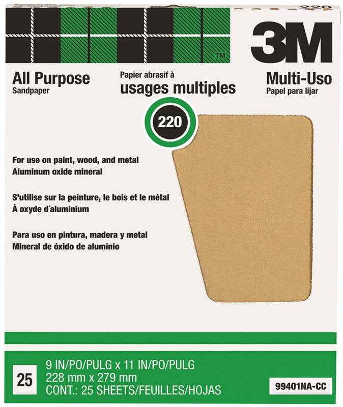 Sandpaper Al Oxide 9x11in 220a