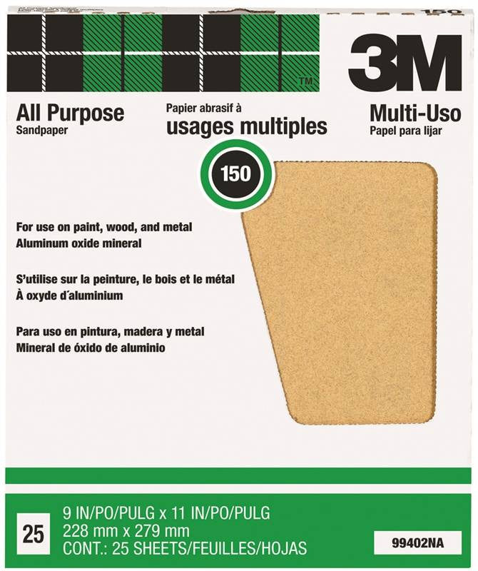 Sandpaper Al Oxide 9x11in 150c