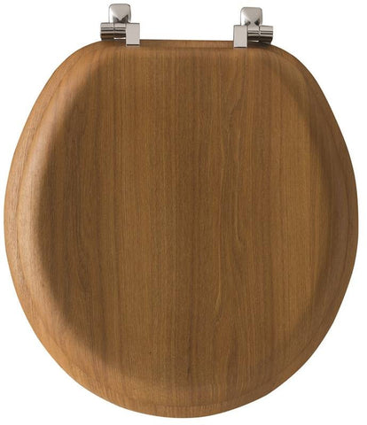 Toilet Seat Rnd Nat Oak