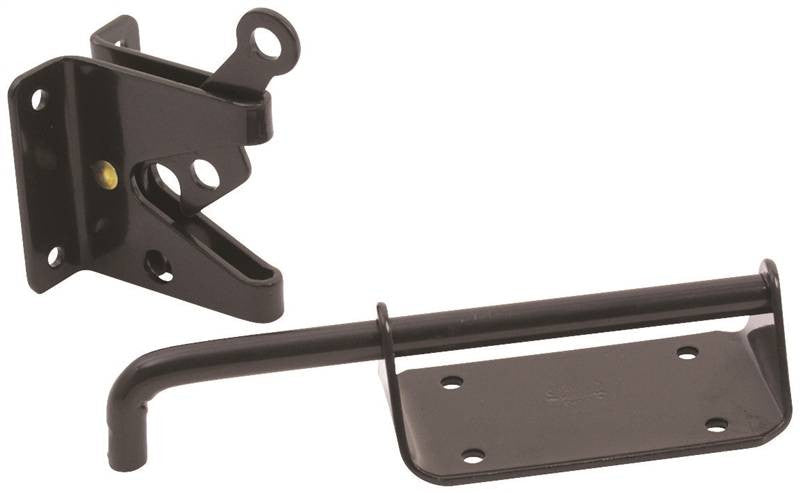 Latch Gate Hd Steel 8in Black